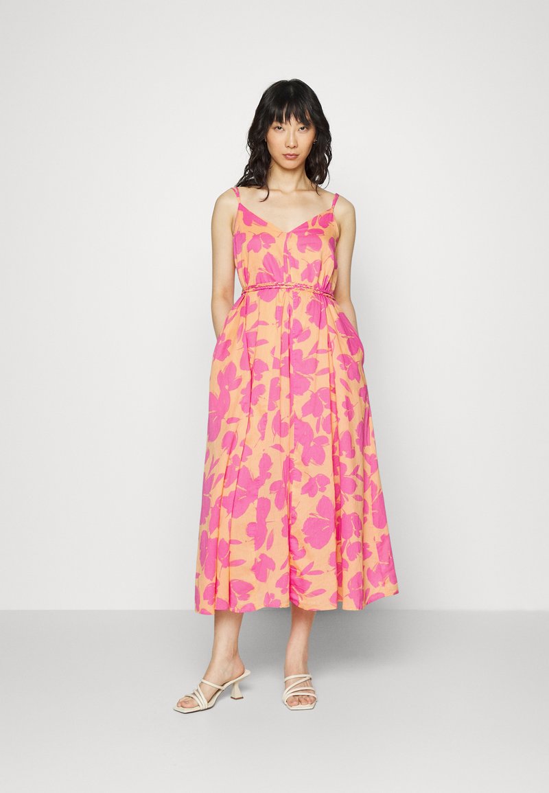 GAP CAMI ALINE Maxi dress pink/orange Zalando.co.uk