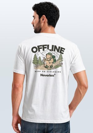 Neverless, T-Shirt print - weiß