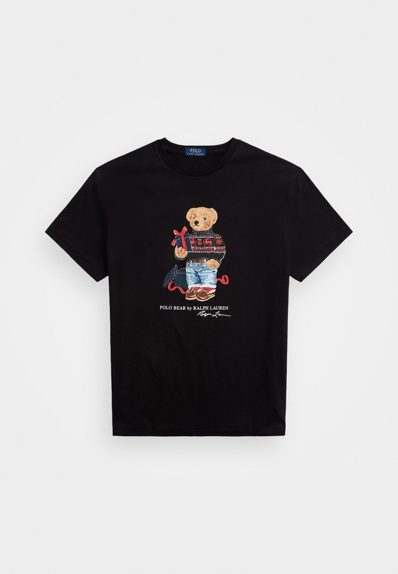 Polo Ralph Lauren CLASSIC FIT POLO BEAR JERSEY T SHIRT - Tricou cu imprimeu - black gift bear