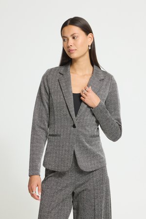 ICHI, IHKATE JACQUARD BL4 - Blazer - black white herringbone
