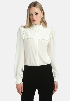 LIDIA - Blúzka so zapínaním na gombíky - panna