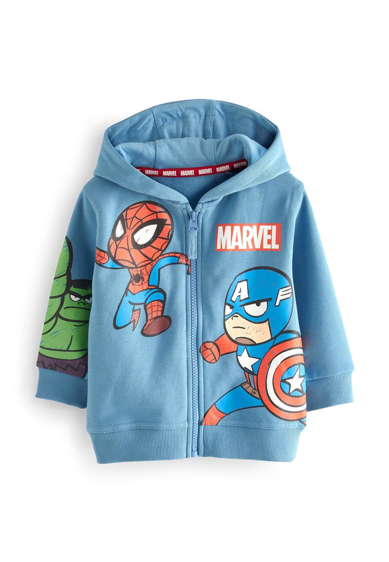 Next MARVEL ZIP THROUGH - Bluză de molton cu fermoar - blue