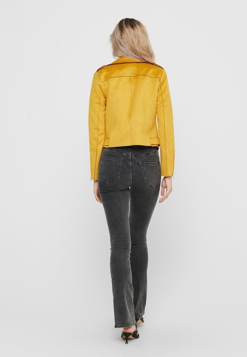 Only Biker - Keinonahkatakki - Golden Yellow/Keltainen - Zalando.fi