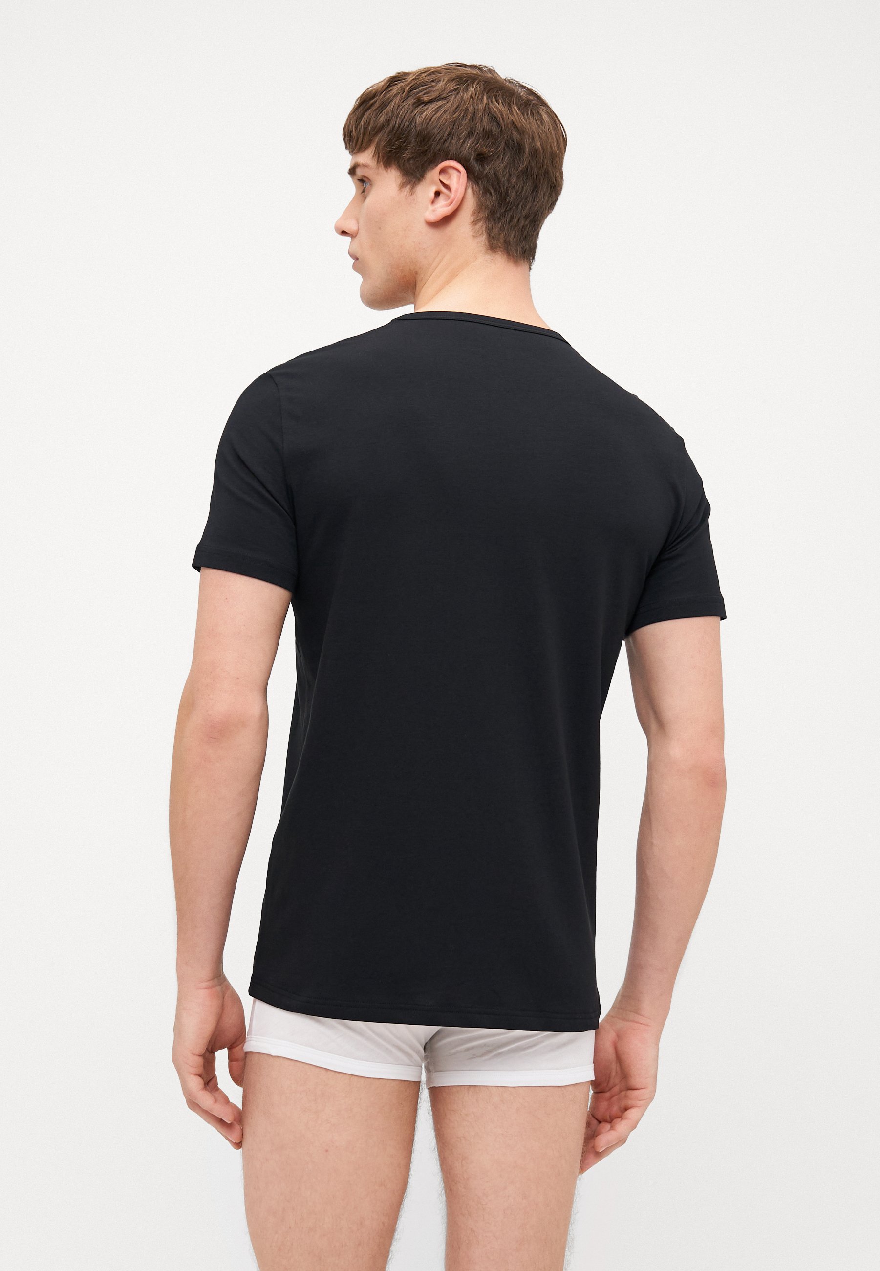 Emporio Armani V NECK 2 PACK - Undershirt - black - Zalando
