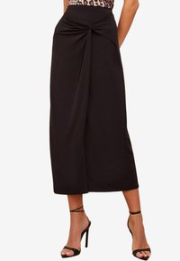 Friends Like These SARONG MIDI - sukňa v tvare A - black