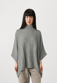 FTC Cashmere - PONCHO HIGHNECK - Neule - opal grey Pienoiskuva 1