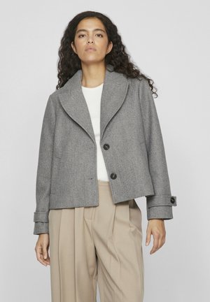 VILA SOLO - Blazer - medium grey melange