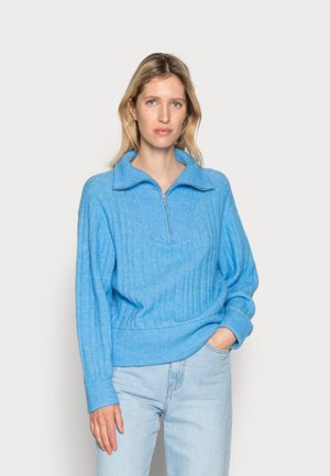 ALPHAGZ R ZIPPER - Strikkegenser - little boy blue