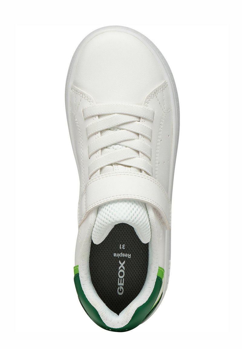Geox J ECLYPER Girl, Sneaker Bassa Bianca Con Suola In Gomma, Traspirante, Taglia 30 EU, Per Bambina