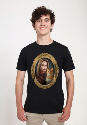 CAPTAIN MARVEL: MOVIE GOLD FRAME - T-shirt z nadrukiem