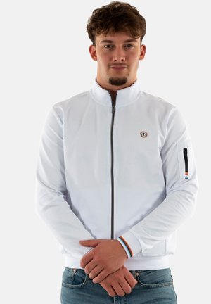 BENSON & CHERRY SEZNA - Sweat zippé - blanc