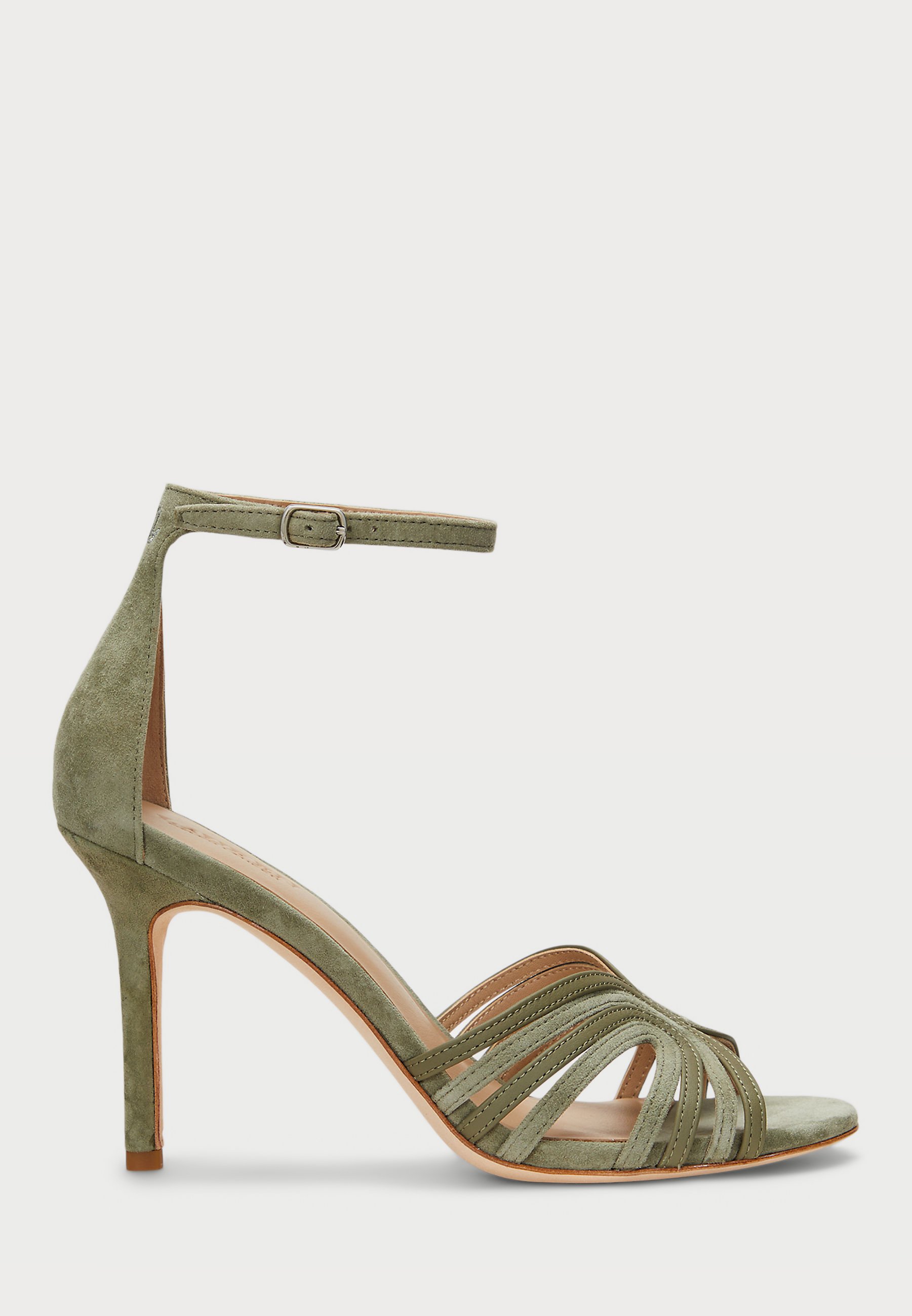 【LAUREN RALPH LAUREN】ALLIE SUEDE&LEATHER MULTISTRAP SANDAL Allie Suede & Leather Multistrap Sandal