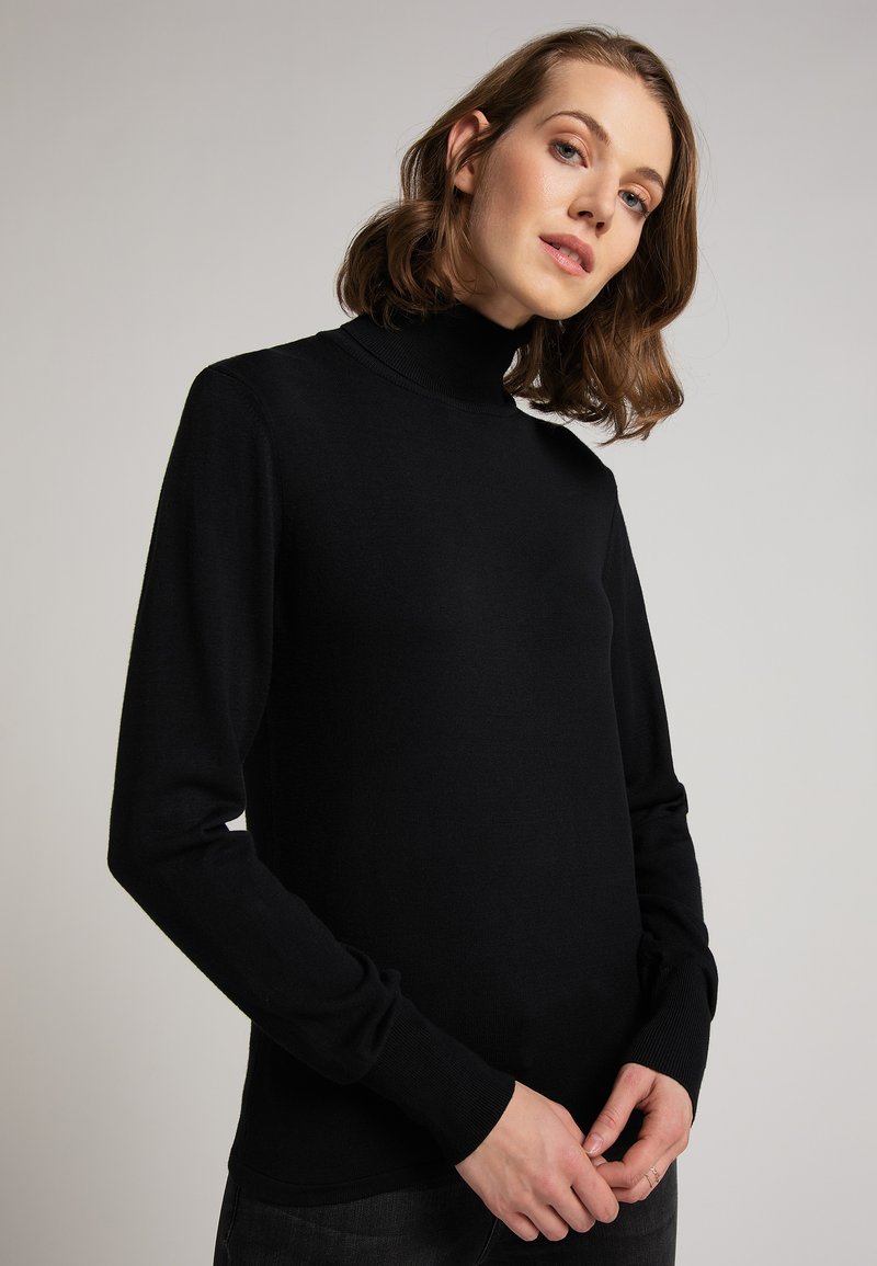 Damen Strickjacken | Mustang Strickpullover schwarz - NM16886 Damen Strickjacken | Mustang Strickpullover schwarz - NM16886