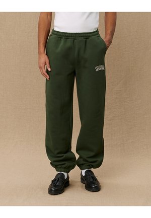 Groene sweatshirtbroeken van zacht stof met een relaxte pasvorm, voorzien van een elastische tailleband en 'Yale' geborduurd in het wit.