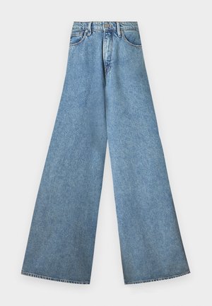 Good American PANELED WIDE LEG - Wide leg - indigo