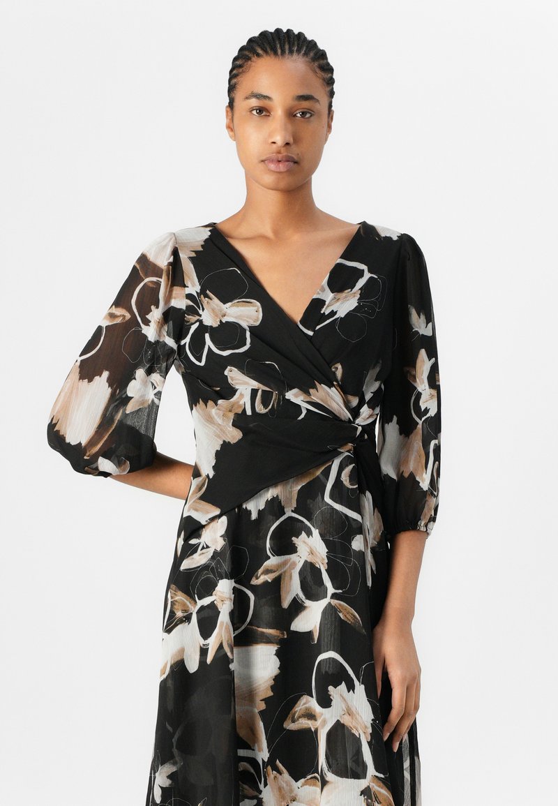 sachin and babi light blue dress Monsoon Clara Floral Embellished Midi Wrap Dress