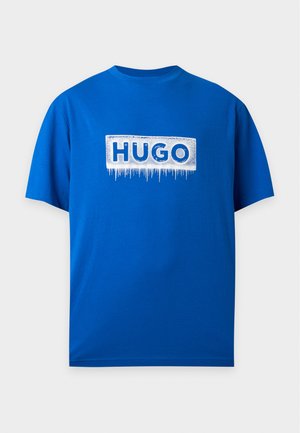 HUGO, NUIDEN - Тениска с щампа - open blue