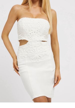 Robe en jean - white