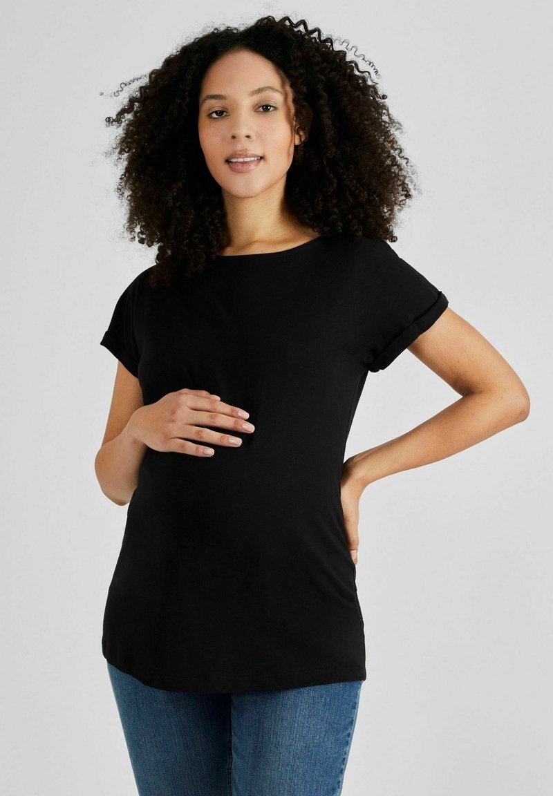 Jojo maman b b boyfriend maternity regular fit t shirt basic