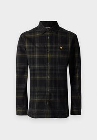 TARTAN SHIRT - Pluus - jet black