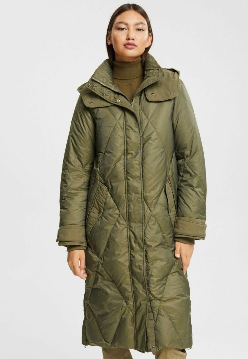 Esprit Down coat dark khaki/khaki Zalando.de