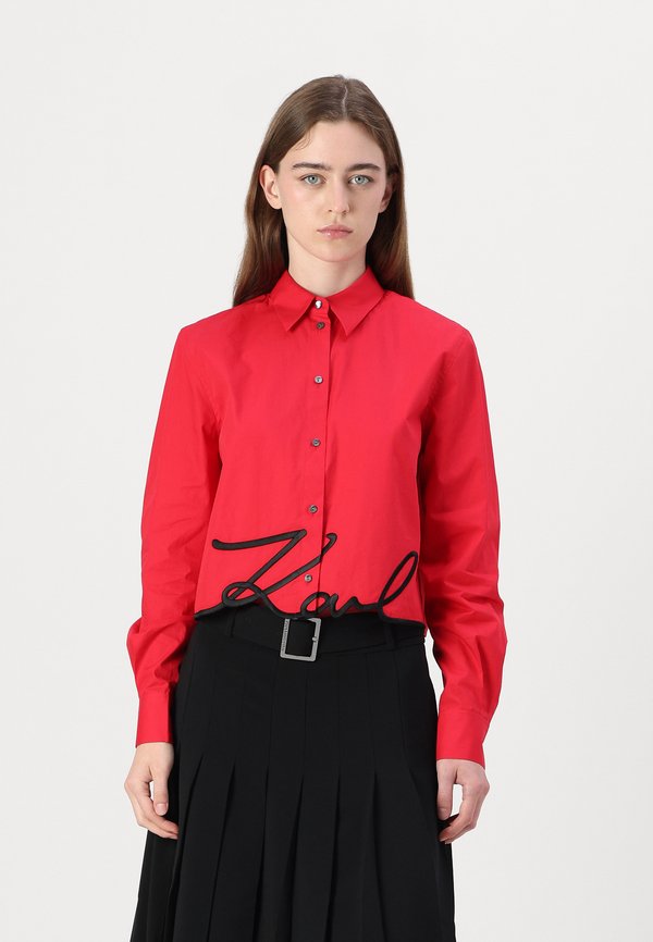 CROPPED SIGNATURE SHIRT - Button-down blouse
