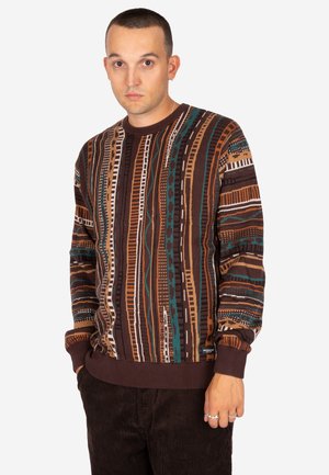 Iriedaily, IRIEDAILY STRICKPULLOVER THEODORE - Jumper - dark coffee