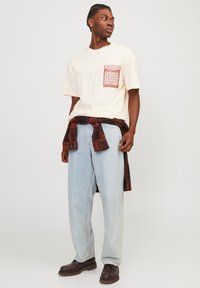 Jack & Jones JJIALEX JJORIGINAL SBD 307 NOOS - Traperice ravnih nogavica - blue denim