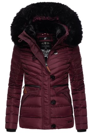 Winterjacke - dark red melange