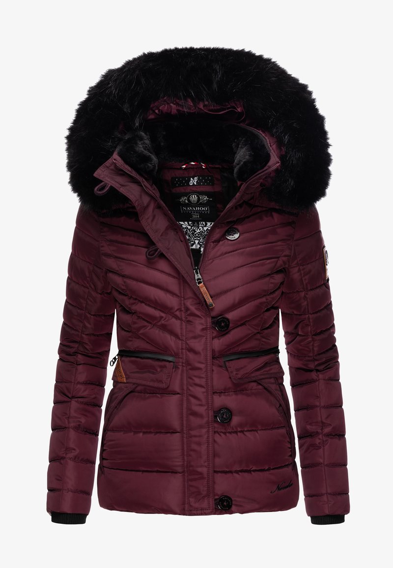 Navahoo - Winter jacket - dark red melange, Enlarge