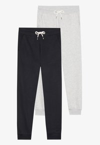 2 PACK - Pantalon de survêtement - black/mottled light grey