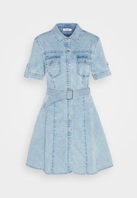 Não selecionado, blue denim