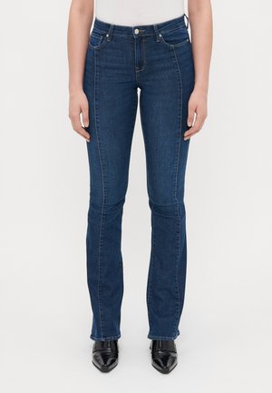 ONLLUSH PINTUCK - Trapezaste traperice - dark blue denim