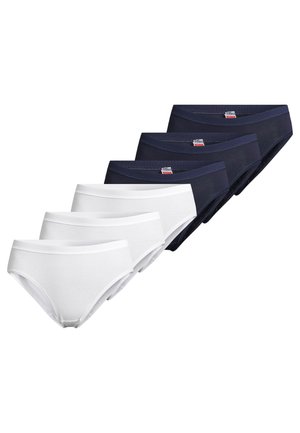 Alushousut - weiß   dunkelblau