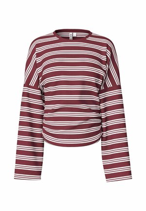 Pieces, OBERTEIL MIT LANGEN ÄRMELN PCALLI - T-shirt à manches longues - windsor wine