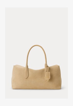 Polo Ralph Lauren BELLPORT SUEDE SATCHEL - Sac à main - cashew