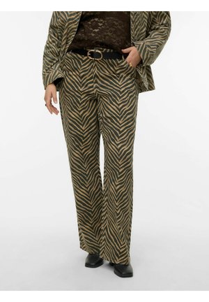 VMCTESSA HR WIDE STRETCH AOP  CUR - Flared jeans - silver mink