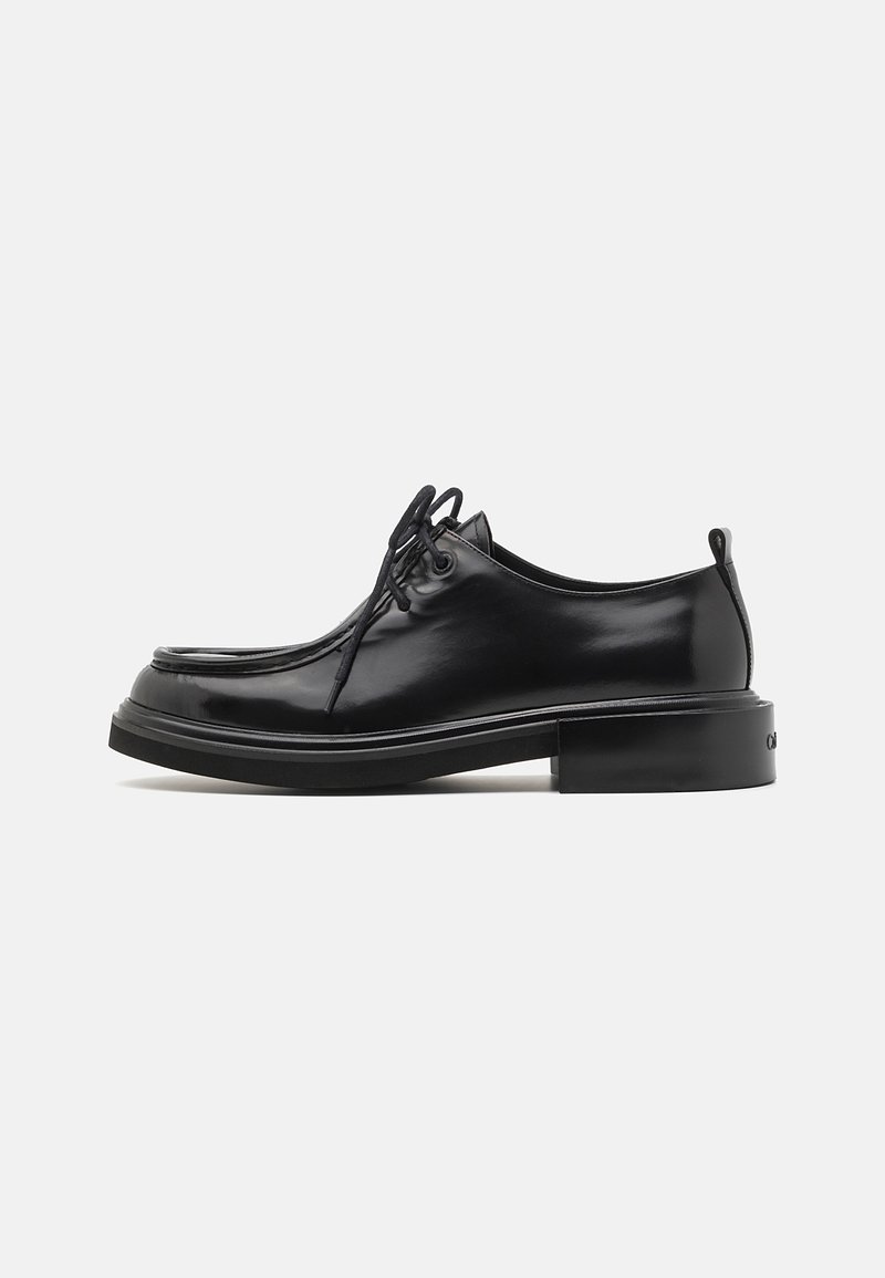 Calvin Klein LACE UP APRON BRUSH OFF - Παπούτσια με κορδόνια - black