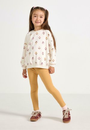 Lindex, LINDEX RIBBED LEGGINGS LINDEX - Tights - dusty yellow