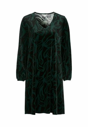 Cellbes of Sweden V-NECK - Cocktailjurk - dark green patterned