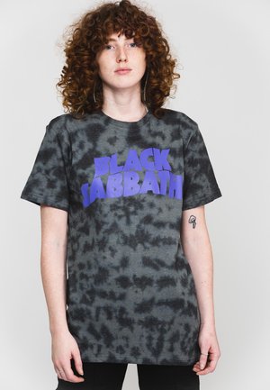 BLACK SABBATH CLASSIC BAND LOGO DIP DYE - Print T-shirt - black