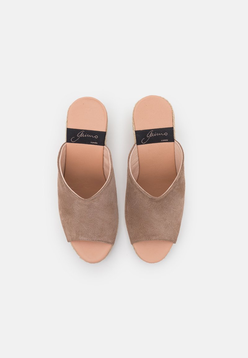 Damen Sneaker | Gaimo BONO Pantolette hoch taupe - XP78805 Damen Sneaker | Gaimo BONO Pantolette hoch taupe - XP78805