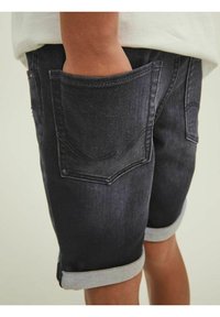 Jack & Jones Junior RICK ICON - Jeansshorts - black denim