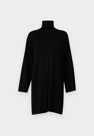 KNITID SPLIT PONCHO - Neule - black