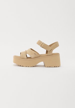 NEW HEIGHTS ANKLE STRAP - Platform szandálok - mustard seed