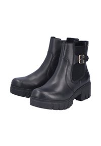 Rieker Bottines de cowboy / motard - schwarz