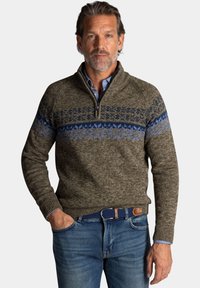 Niet geselecteerd, bottle green melange