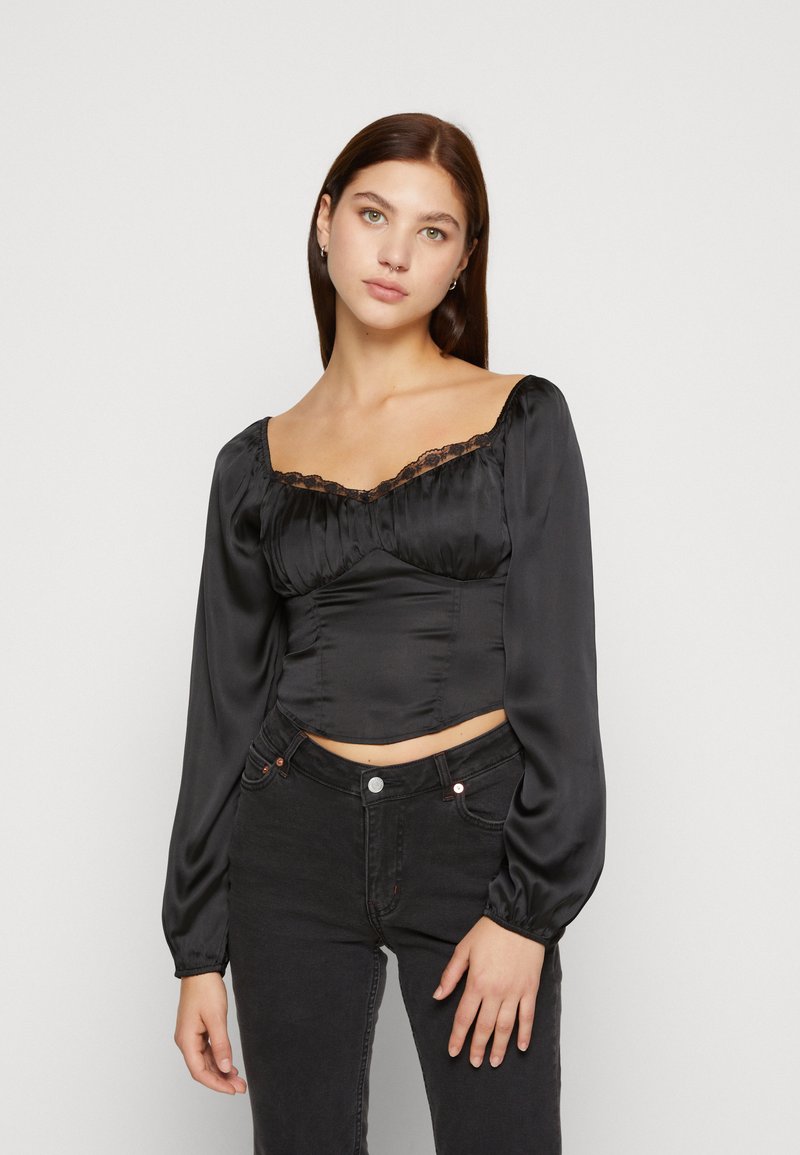 Hollister Co. Bluse black/sort Zalando.dk