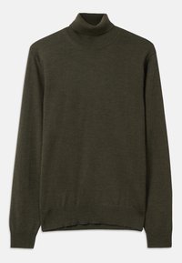 KADEN TURTLE NECK - Pulover - forest green melange