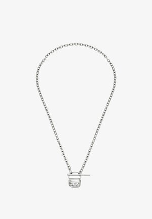Collana in argento con maglie intrecciate, dotata di un gancio minimalista e di una finitura liscia e lucida.